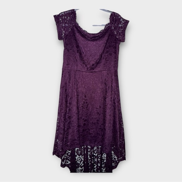 Dressystar Dresses & Skirts - Dressystar NWT Purple Hi-Low Lace Dress